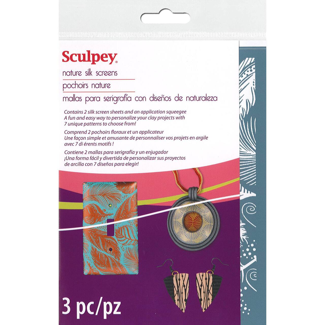 Sculpey&#xAE; 3 Piece Nature Silk Screen Set